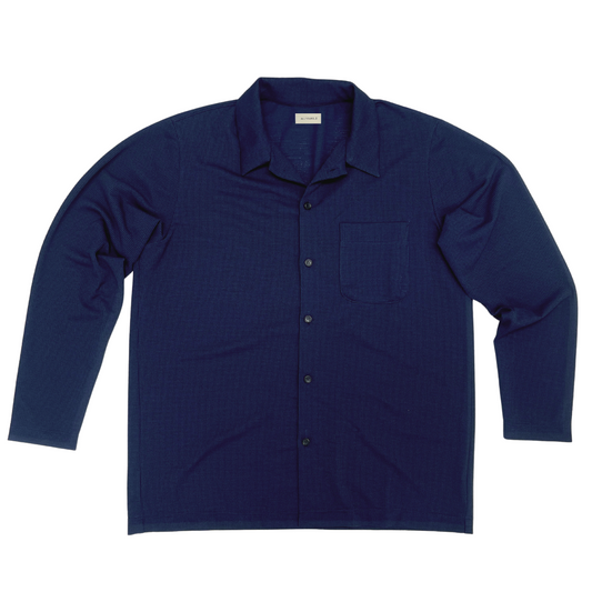 【空気、通しすぎ】アミード2.0シャツ / ネイビー