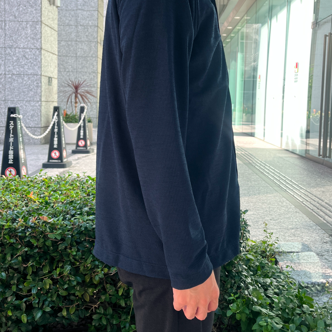【空気、通しすぎ】アミード2.0シャツ / ネイビー