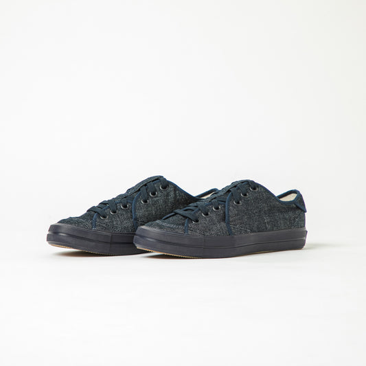 【履き始めから柔らかい】ハイキックローカットスニーカー/インディゴ