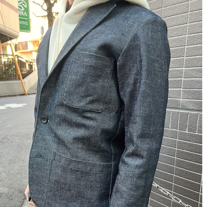 [受注生産]【まるでジャージのような着心地】ハイキックジャケット/ワンウォッシュ