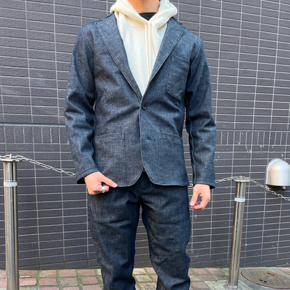 [受注生産]【まるでジャージのような着心地】ハイキックジャケット/ワンウォッシュ