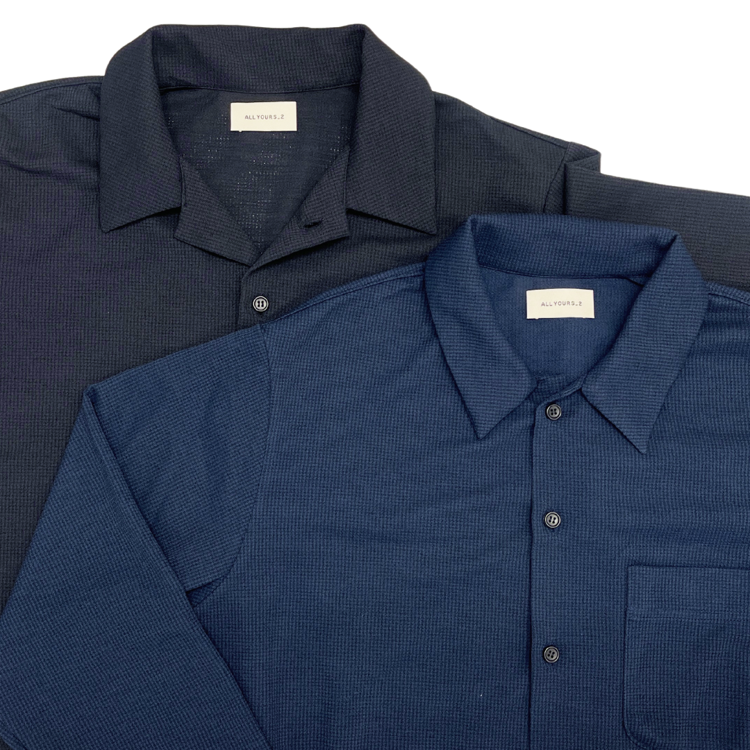 【空気、通しすぎ】アミード2.0シャツ / ネイビー