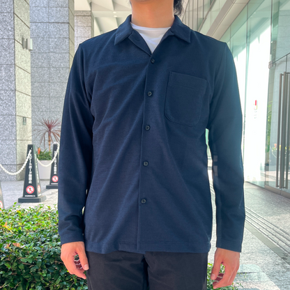 【空気、通しすぎ】アミード2.0シャツ / ネイビー