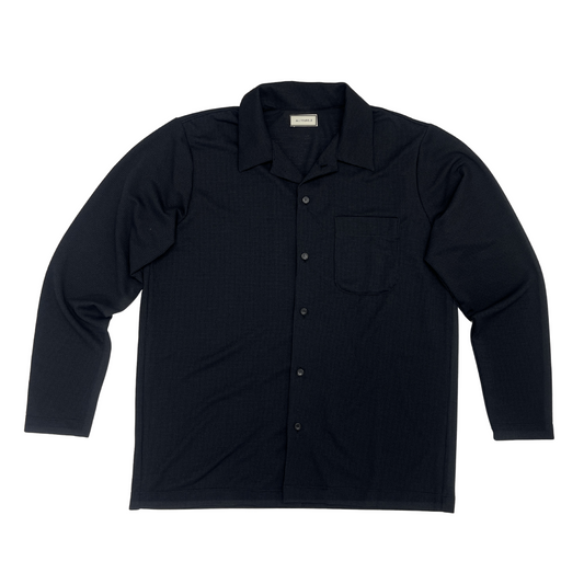 【空気、通しすぎ】アミード2.0シャツ / ブラック