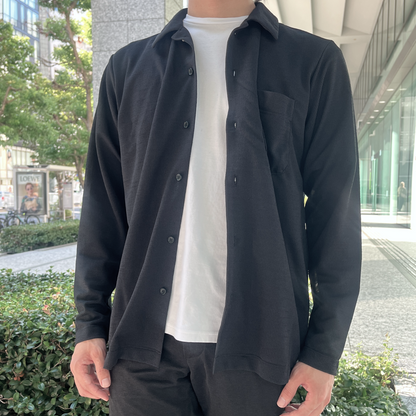 【空気、通しすぎ】アミード2.0シャツ / ブラック